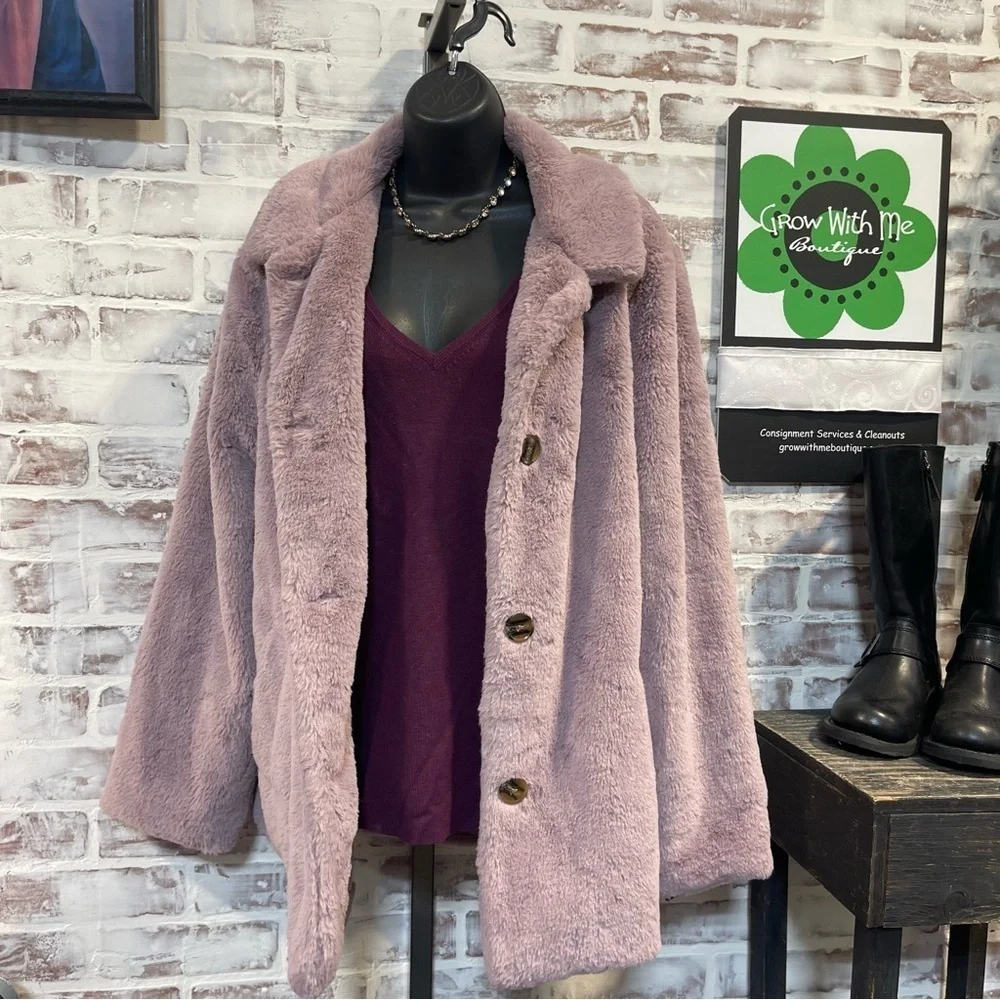 Cuddl Duds Plush Teddy Jacket Womens medium